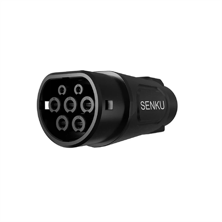1. típusú elektromos autó a 2. típusú adapterhez